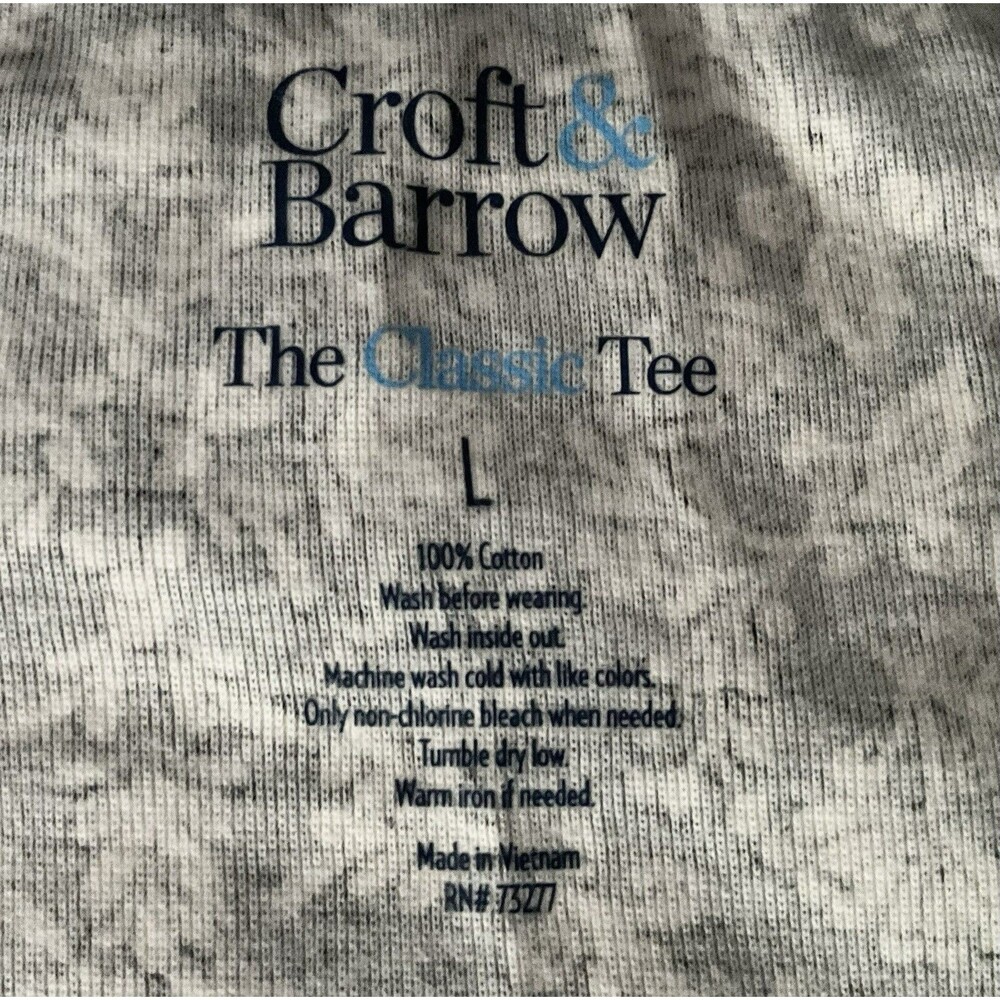 Croft & Barrow Women's Essential Long-Sleeve Crewneck Tee Size L, Black NWT - Picture 5 of 5
